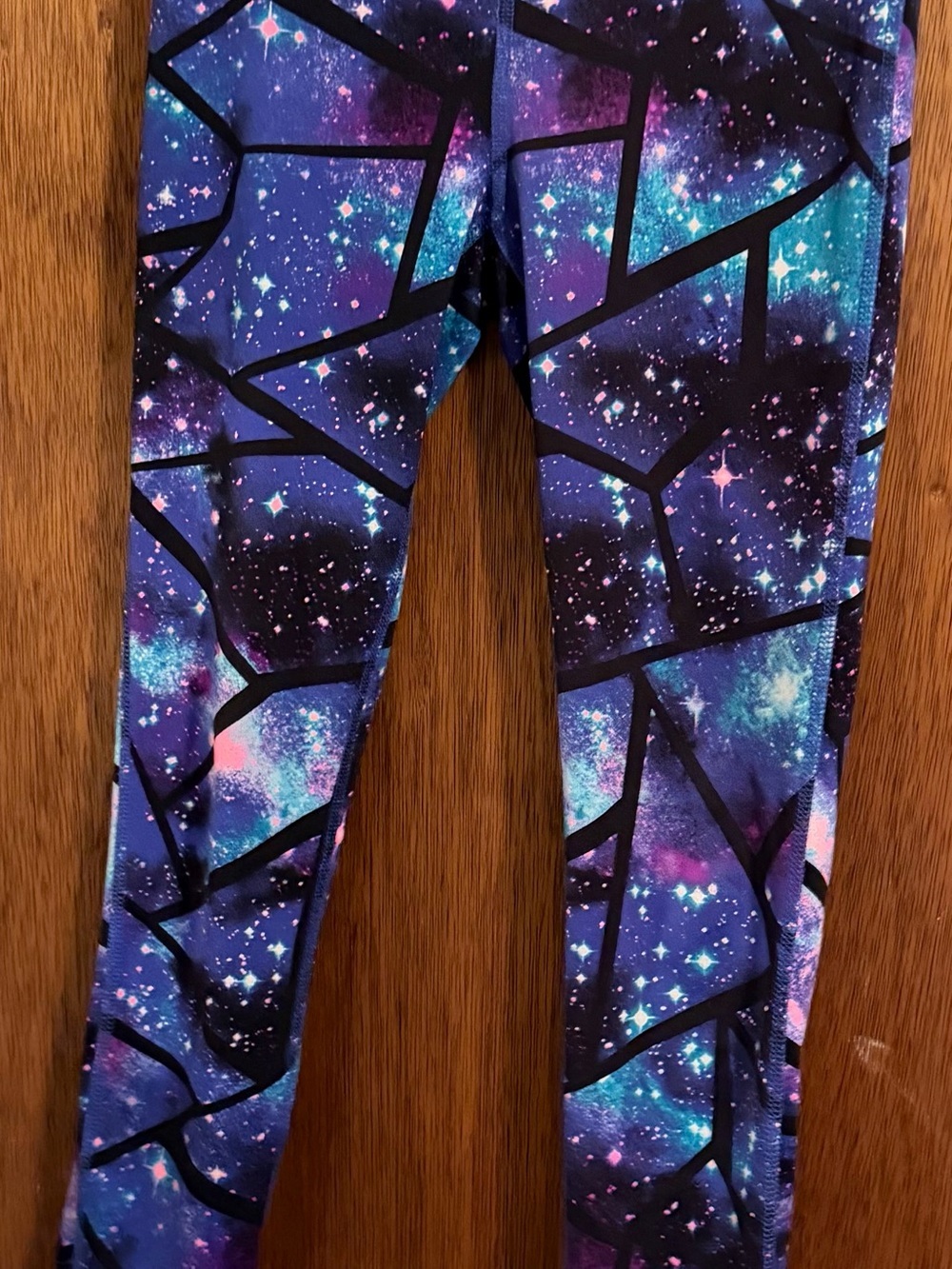 Ideology Galaxy Mosaic Leggings - Purple Blue Pink
